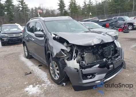 2017 Nissan Rogue Sv z USA, uszkodzony, nr VIN KNMAT2MV1HP581931